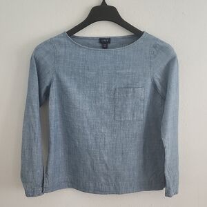 J. Crew Light Blue Long Sleeve Top